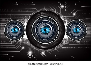 dark black Light Abstract Technology background for computer graphic website internet and business. circuit. illustration.digital.infographics. binary code. zero one. vector.eye scan virus