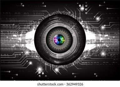 dark black Light Abstract Technology background for computer graphic website internet and business. circuit. illustration.digital.infographics. binary code. zero one. vector.eye scan virus
