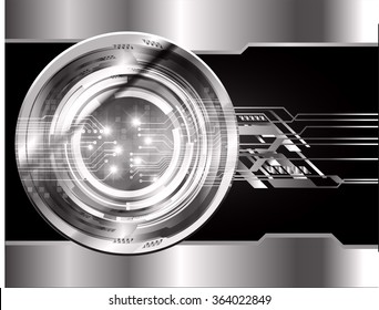 dark black Light Abstract Technology background for computer graphic website internet and business. circuit. illustration.digital.infographics. binary code. zero one.eye vector