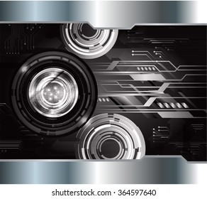 dark black Light Abstract Technology background for computer graphic website internet and business. circuit. illustration.digital.infographics. binary code. zero one. vector.eye scan virus