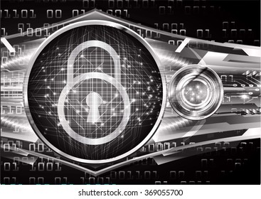 Dark black Light Abstract Technology background for computer graphic website internet business.circuit.illustration. infographics.motion move blur.neon.pixel. Binary digit. pixel. lock, key, Padlock