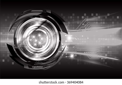 dark black Light Abstract Technology background for computer graphic website internet business. circuit. illustration.digital.infographics. binary code. www.vector.motion pixel. eye scan virus