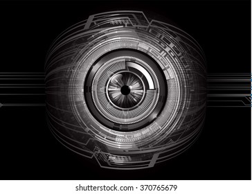 dark black Light Abstract Technology background for computer graphic website internet and business. circuit. illustration.digital.infographics. binary code. zero one. eye scan virus vector