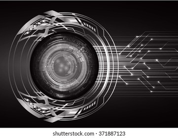 dark black Light Abstract Technology background for computer graphic website internet and business. circuit. illustration.digital.infographics. binary code. www.motion move blur. eye scan virus