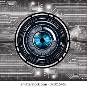 dark black Light Abstract Technology background for computer graphic website internet and business. circuit. illustration.digital.infographics. binary code. zero one. eye scan virus vector