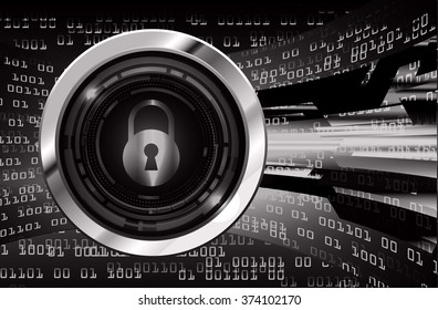 dark black Light Abstract Technology background for computer graphic website internet and business. circuit. illustration.digital.infographics. binary code. zero one. key scan virus vector