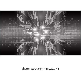 dark black Light Abstract Technology background for computer graphic website internet business. circuit. illustration. digital. infographics. binary code background. www.vector.Spark.eye scan virus