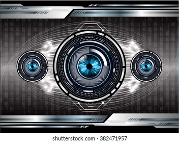 dark black Light Abstract Technology background for computer graphic website internet and business. circuit. illustration. digital. infographics. binary code. eye scan. www. online