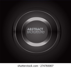 Dark black Light circle  Abstract Technology background for computer graphic website internet business. Brochure. card. banner flyer magazine. Design label. text box. infographics.