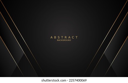 dark black luxury premium background and gold line.