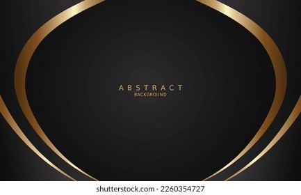 dark black luxury premium background and gold line.