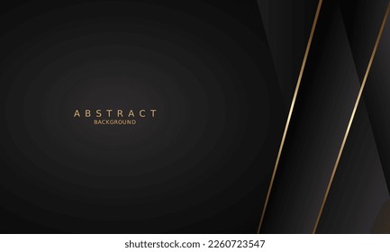 dark black luxury premium background and gold line.