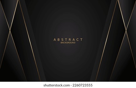 dark black luxury premium background and gold line.