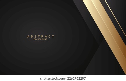 dark black luxury premium background and gold line.