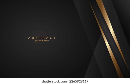 dark black luxury premium background and gold line.