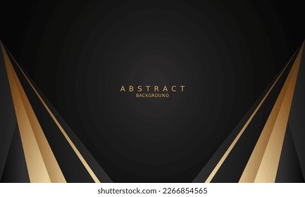 dark black luxury premium background and gold line.