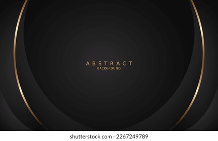 dark black luxury premium background and gold line.