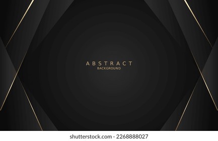 dark black luxury premium background and gold line.