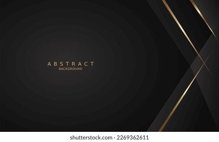 dark black luxury premium background and gold line.
