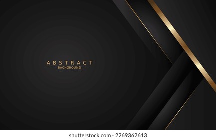 dark black luxury premium background and gold line.