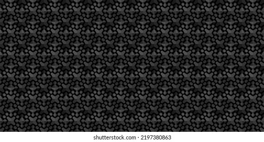 Dark black Monochrome geometric grid Pixel Art style background Modern black and white abstract mosaic texture