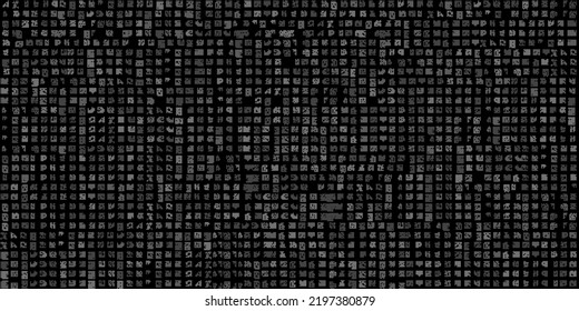 Cuadrícula geométrica negra monocromática Pixel Fondo de estilo Art Moderno mosaico abstracto en blanco y negro