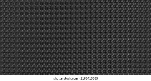 Dark black Monochrome geometric grid Pixel Art style background Modern black and white abstract mosaic texture