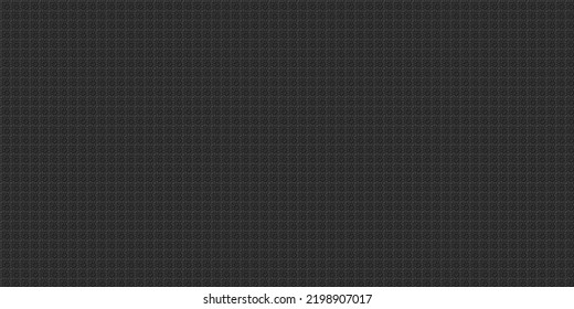 Dark black Monochrome geometric grid Pixel Art style background Modern black and white abstract mosaic texture