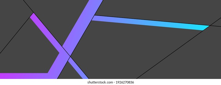 Dark black and neon mosaic background. Modern abstract technology vector background EPS 10