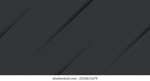 Dark black neutral abstract background for presentation design. Simple black abstract banner background
