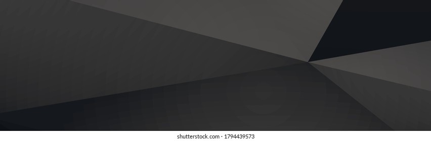 Dark black panoramic background with broken lines