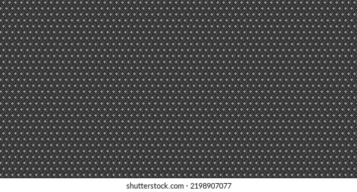 Dark black pixel mosaic abstract seamless geometric grid background texture
