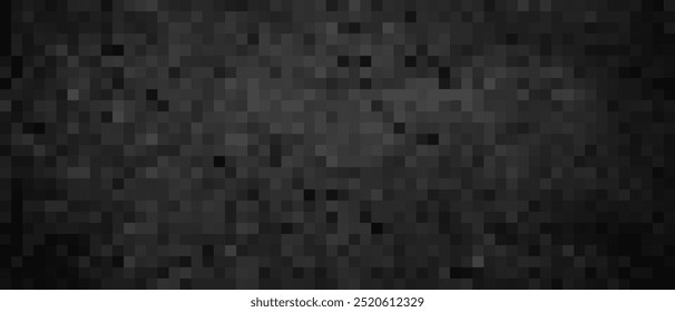 Fondo negro oscuro del mosaico del pixel