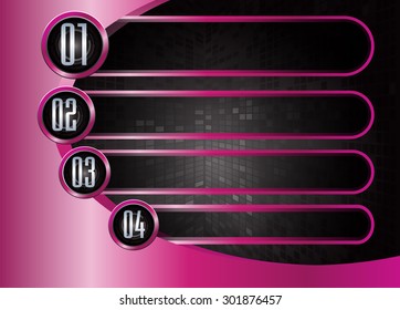 dark black purple Web Design Website Elements Template for graphic internet. text box. label. infographics. metal. card. pixel. Metals, alloys, steel, aluminum. button