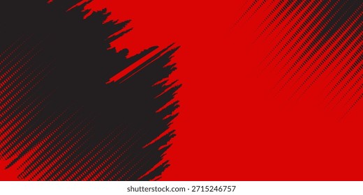 Textura abstracta del grunge negro y rojo oscuro con la Imagen de fondo del semitono