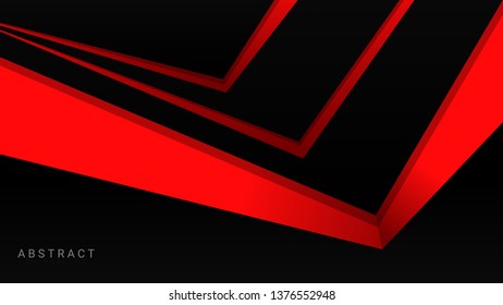 Dark Black And Red Color Abstract Background EPS 10