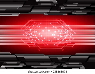Dark black red Light Abstract Technology background for computer graphic website internet. circuit. 