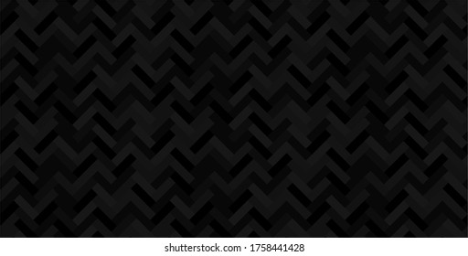 Dark Black Seamless Pattern Vector Illustration Geometric Background Art
