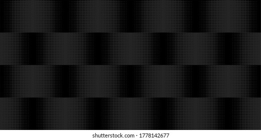 Dark Black Seamless Pattern Vector Illustration Geometric Background Art