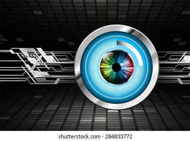 Dark black silver color Light Abstract Technology background for computer graphic website internet and business. Circuit.Vector illustration. info graphics. silver. eye eyeball. pixel