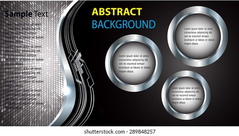 dark black silver Light Abstract Technology background computer graphic website internet business.vector illustration.text box. Brochure card.banner flyer magazine. Design label.Metals,alloys steel