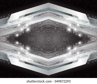 dark black silver Light Abstract Technology background for computer graphic website internet and business. circuit. illustration. digital. infographics. binary code. www. vector.one. zero.pixel 