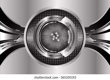 Dark black silver Light Abstract Technology background for computer graphic website internet and business. circuit. illustration. infographics. motion move blur.neon. pixel. vector eye. Binary digit