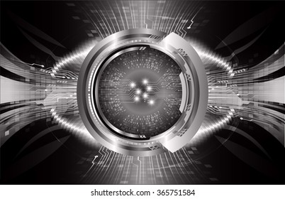 dark black silver Light Abstract Technology background for computer graphic website internet and business. circuit. illustration.digital.infographics. binary code. zero one. eye. scan virus