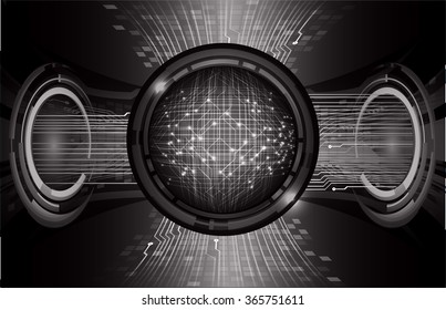 dark black silver Light Abstract Technology background for computer graphic website internet and business. circuit. illustration.digital.infographics. binary code. zero one. eye. scan virus