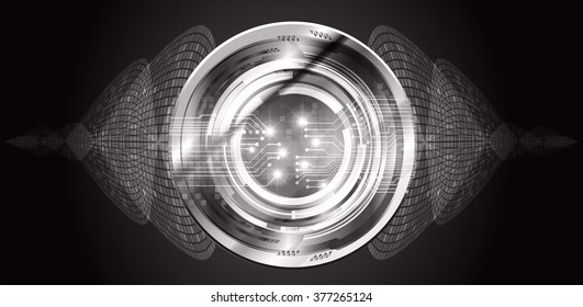 dark black silver Light Abstract Technology background for computer graphic website internet business. circuit. illustration. digital. infographics. binary code. www. vector.one. zero. Spark. eye scan