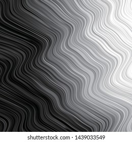 Dark Black template with abstract lines. An elegant bright illustration with gradient. New composition for your brand book
