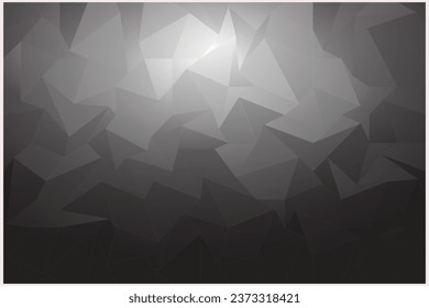 dunkelschwarze Textur, Form der Eiswintergeometrie, schicke Business-Dekoration, Hintergrund