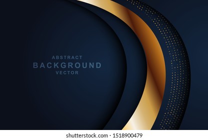 Dark black textured layer overlap background. Elegant luxurious background