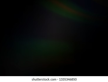 Dark Black vector abstract blurred template. A completely new color illustration in a bokeh style. Brand new design for your business.